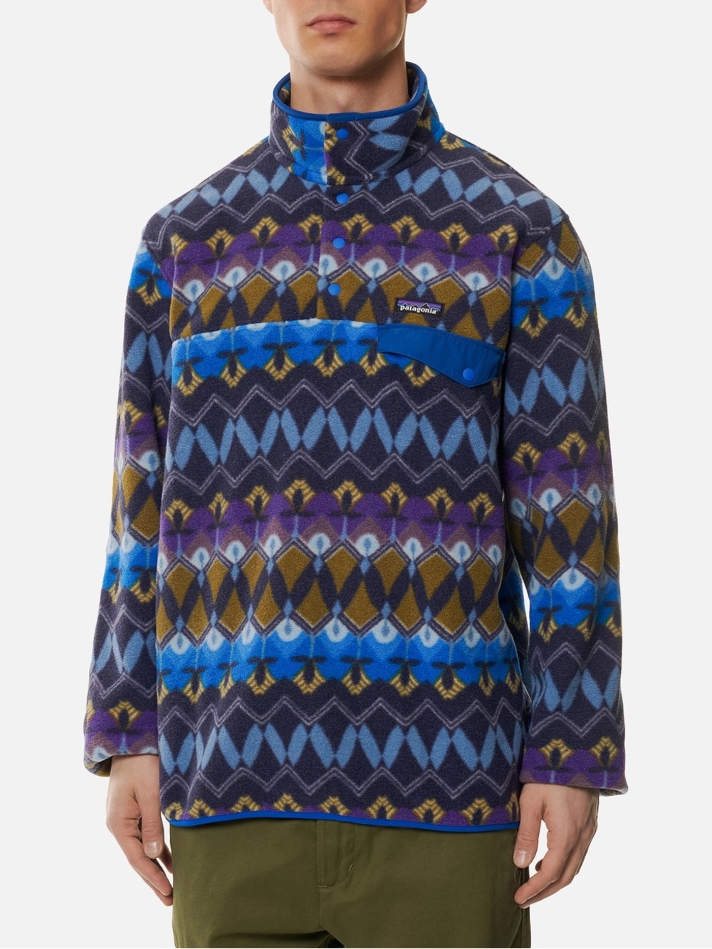 Patagonia Synchilla Snap-T Fleece Pullover Companions Big New Navy Blue Size XL - Picture 17 of 17
